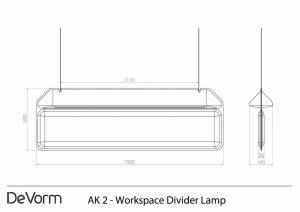 AK2 Workplace Divider Lamp